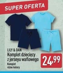 komplet dziecięcy z jerseyu waflowego