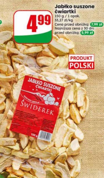 jabłko suszone ćwiartki