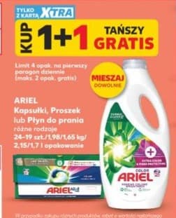 kapsułki, proszek lub płyn do prania