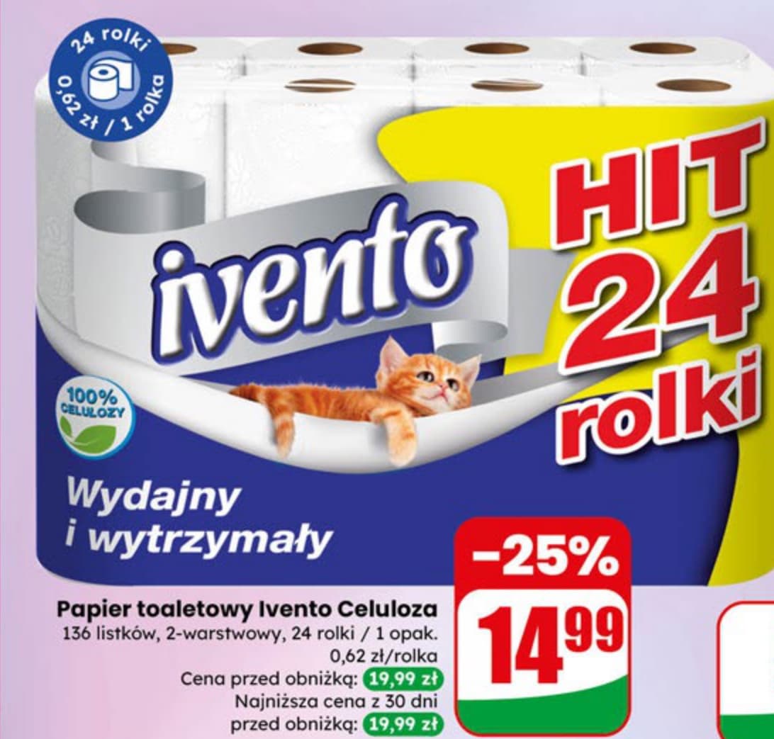 papier toaletowy celulozowy
