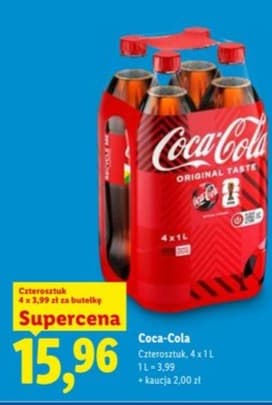 napój gazowany cola zero zero