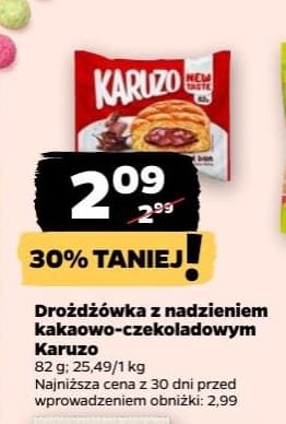 drożdżówka z nadzieniem kakaowo-czekoladowym
