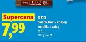 chipsy tortilla z salsą