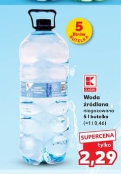 woda źródlana niegazowana