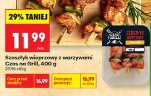 szaszłyki wieprzowe z warzywami