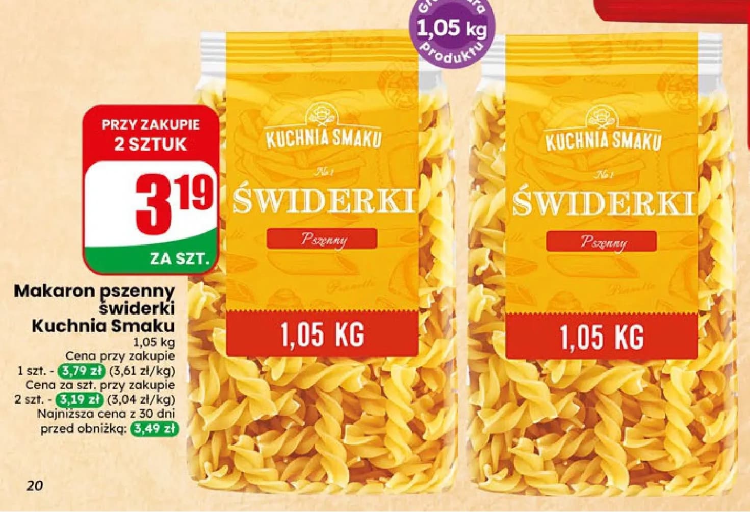 makaron pszenny świderki