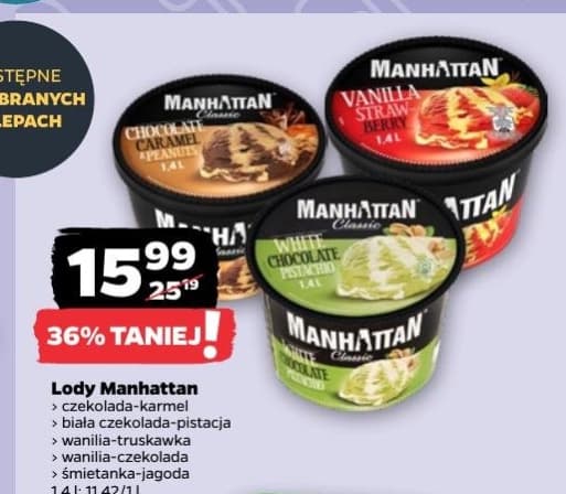 lody manhattan ciasteczko czekoladowe
