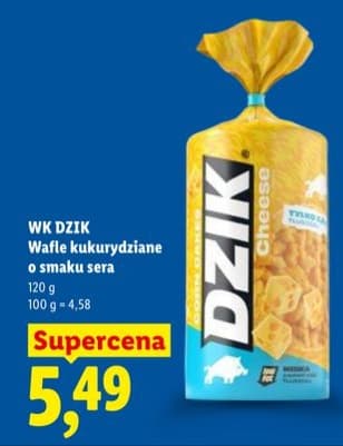Wafle kukurydziane o smaku sera