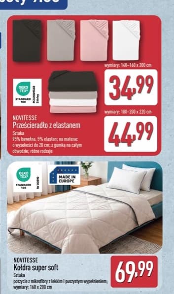 prześcieradło z elastanem