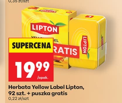 herbata czarna yellow label + puszka