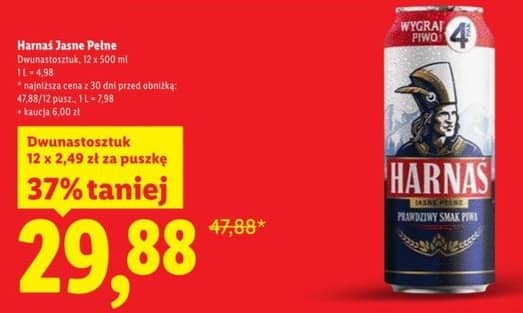 Harnaś piwo jasne 12x500ml