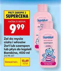 Bambino żel do mycia ciała i włosów 2w1 lub szampon lub płyn do kąpieli 400ml