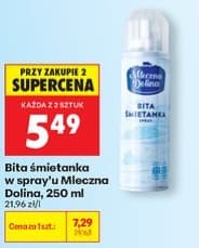Bita śmietanka w spray'u