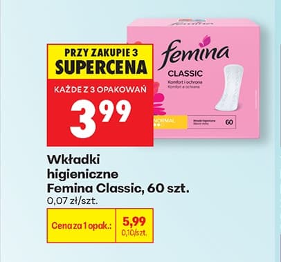 wkładki higieniczne classic