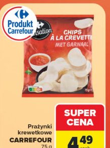 Carrefour prażynki krewetkowe 75g