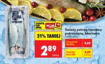 pstrąg tęczowy patroszony
