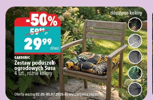 zestaw poduszek ogrodowych