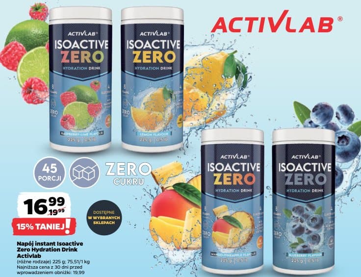 napój instant Isoactive Zero Hydration Drink