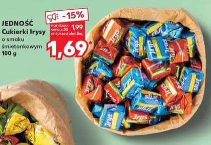 cukierki irysy o smaku śmietankowym
