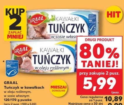 tuńczyk w kawałkach w oleju roślinnym w sosie własnym