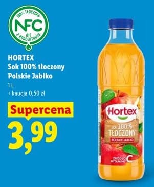sok 100% tłoczony polskie jabłko