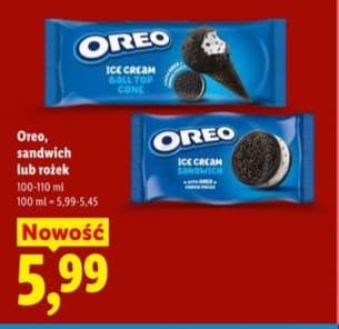 lody sandwich lub rożek