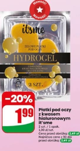 płatki pod oczy z kwasem hialuronowym