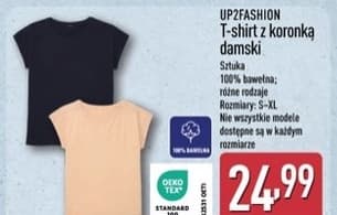 t-shirt z koronką damski