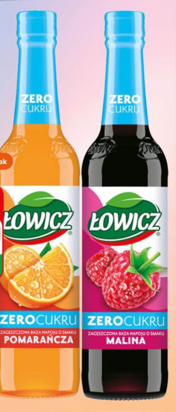 syrop, koncentrat różne rodzaje