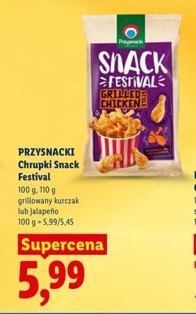 chrupki snack festival grillowany kurczak lub jalapeno