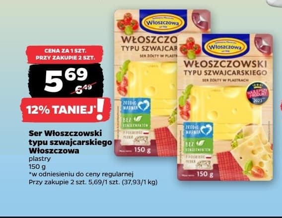 ser typu szwajcarskiego w plastrach