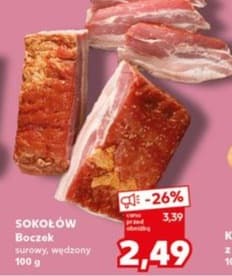 boczek surowy, wędzony