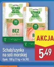 schab lub szynka na soli morskiej