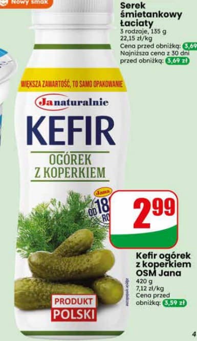 kefir ogórek z koperkiem