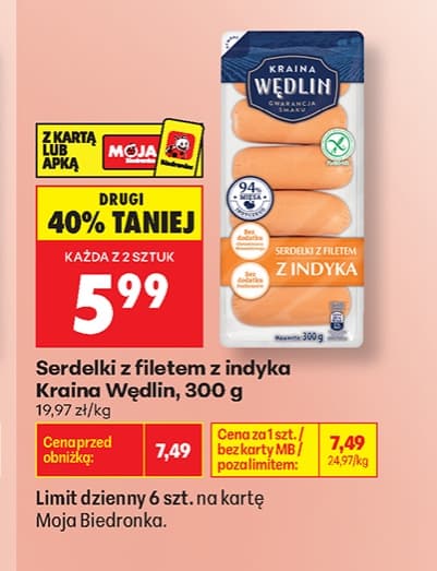 serdelki z filetem z indyka