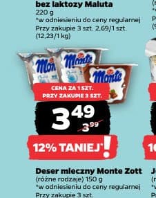 deser mleczny Monte