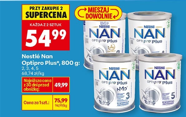 mleko następne optipro plus 2 lub optipro plus 3 hmo