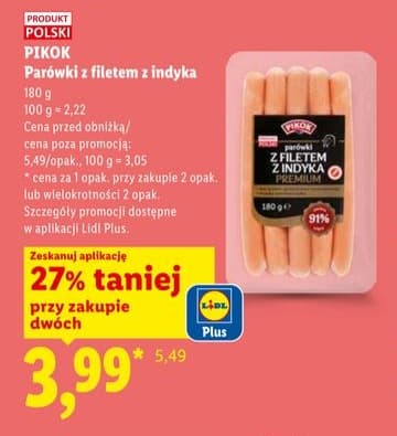 parówki z filetem z indyka