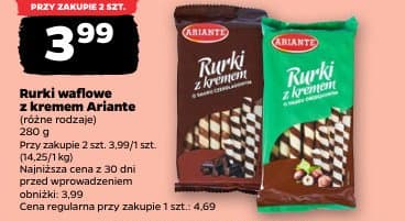 rurki waflowe z kremem
