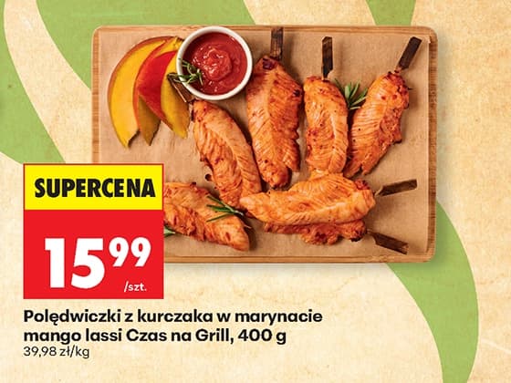 polędwiczki z kurczaka w marynacie mango lassi