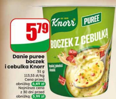 danie puree boczek i cebulka