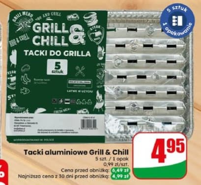 tacki aluminiowe do grilla