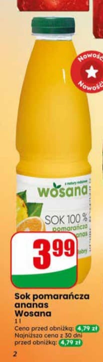 sok pomarańcza ananas