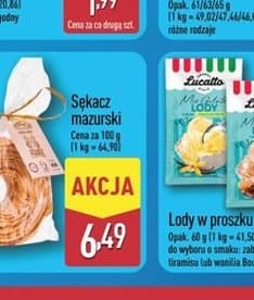 lody w proszku