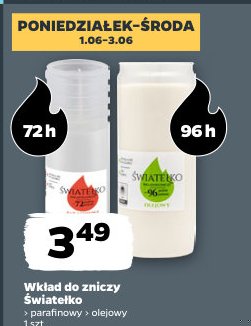 wkład do zniczy