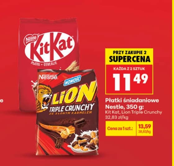 płatki śniadaniowe trix