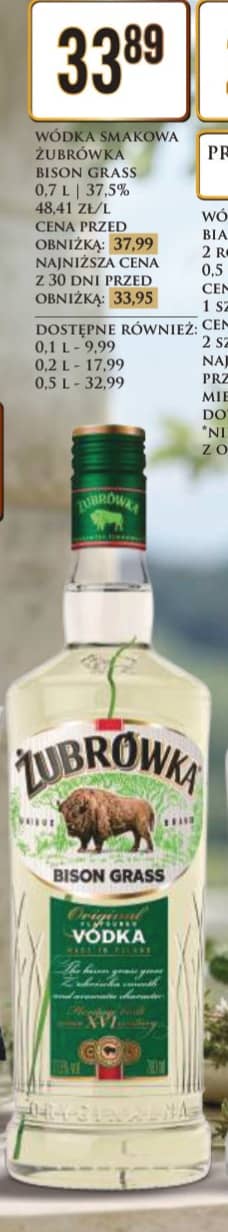Żubrówka wódka smakowa bison grass 0.7l