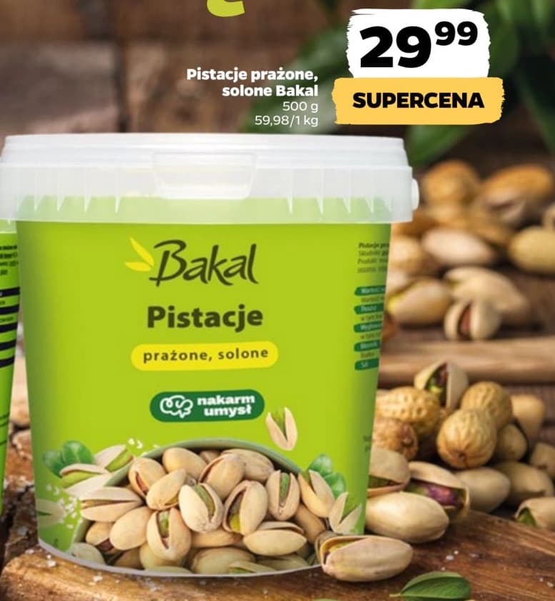 pistacje prażone, solone