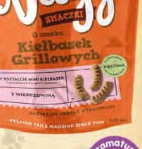 przekąska dla psa kiełbaski grillowane