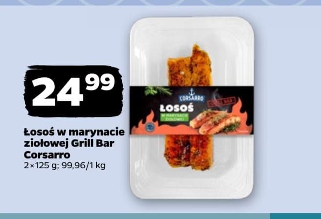 łosoś w marynacie ziołowej